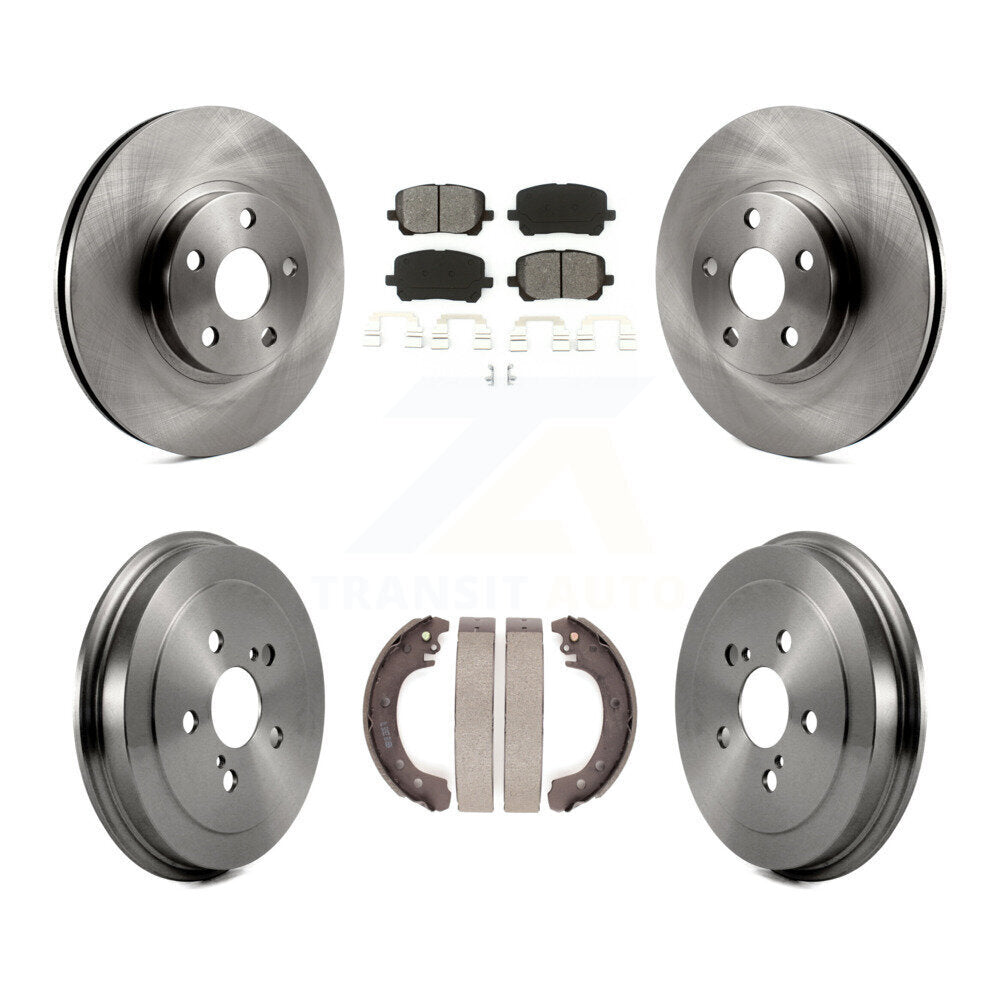 [Avant + Arrière] Kit de Disque et plaquette (semi-métallique) de frein pour Toyota Corolla K8S-103438