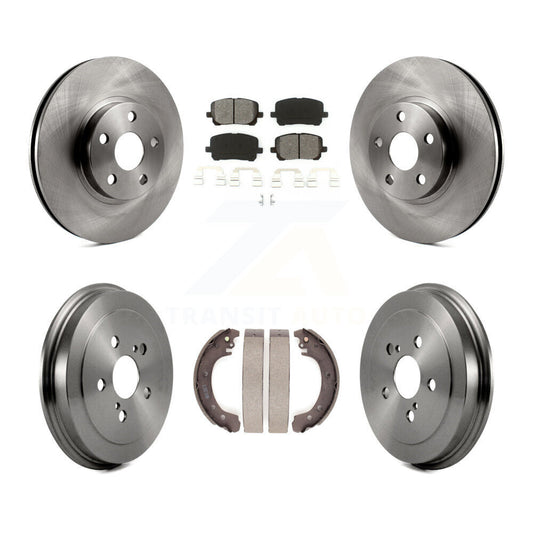 [Avant + Arrière] Kit de Disque et plaquette (semi-métallique) de frein pour Toyota Corolla K8S-103438