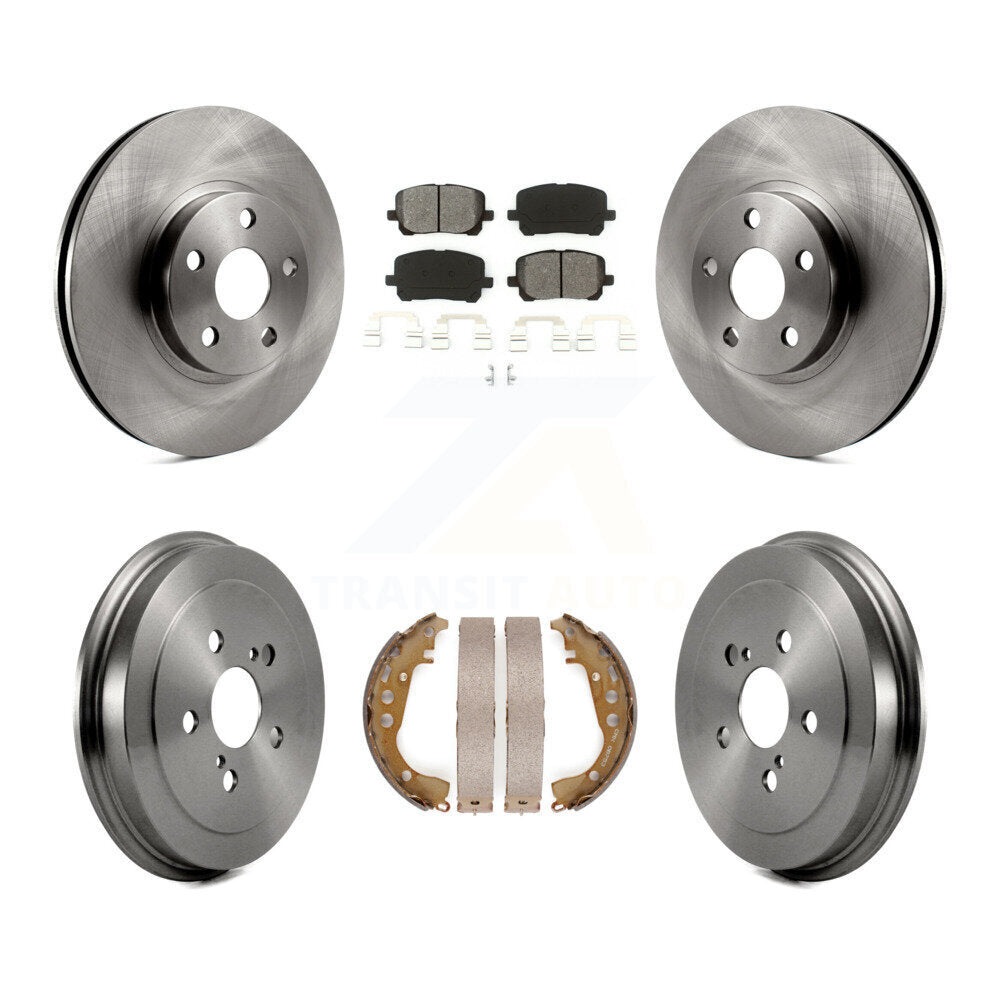 [Avant + Arrière] Kit de Disque et plaquette (semi-métallique) de frein pour Toyota Corolla K8S-103439
