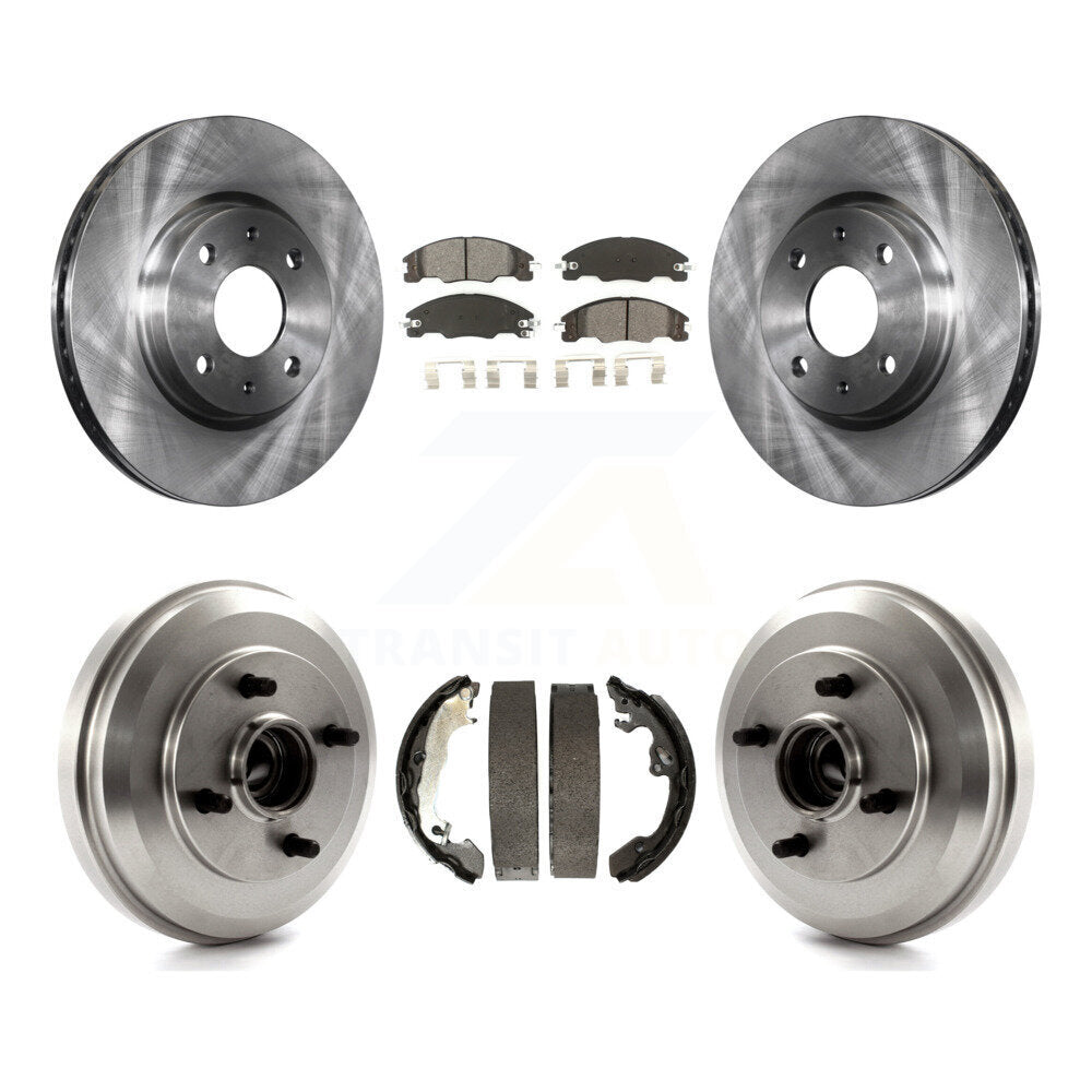 [Avant + Arrière] Kit de Disque et plaquette (semi-métallique) de frein pour 2009-2011 Ford Focus K8S-103440