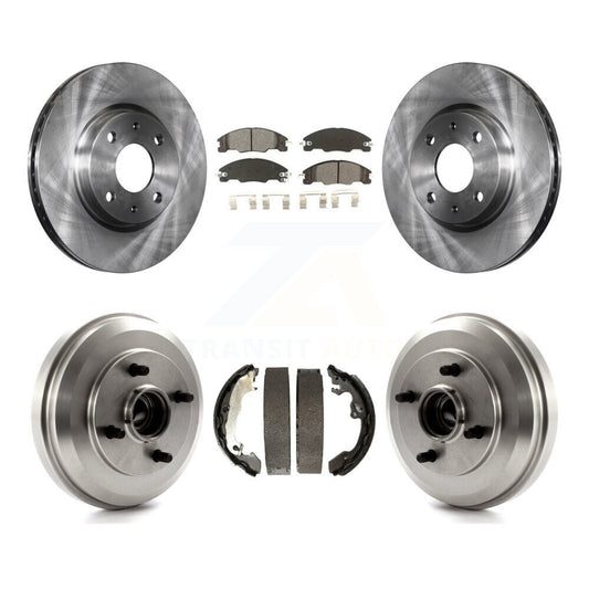 [Avant + Arrière] Kit de Disque et plaquette (semi-métallique) de frein pour 2009-2011 Ford Focus K8S-103440