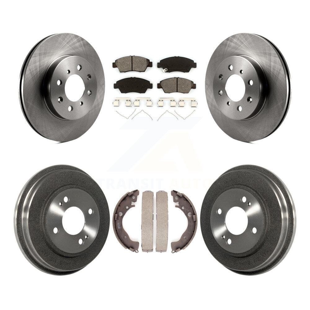 [Avant + Arrière] Kit de Disque et plaquette (semi-métallique) de frein pour Honda Fit K8S-103443