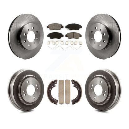 [Avant + Arrière] Kit de Disque et plaquette (semi-métallique) de frein pour 2007-2008 Honda Fit K8S-103444