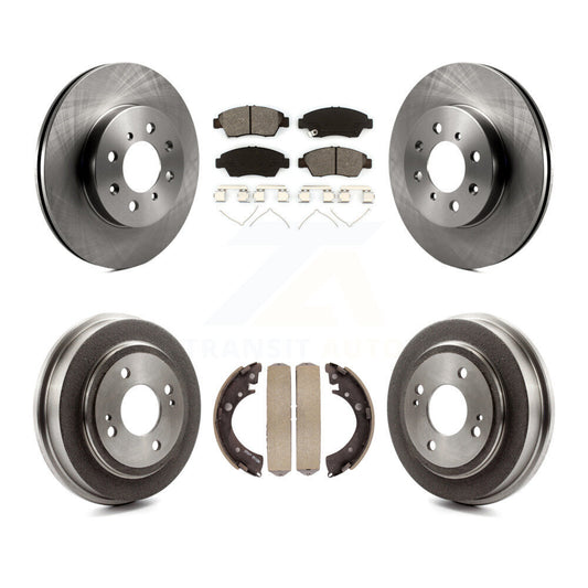 [Avant + Arrière] Kit de Disque et plaquette (semi-métallique) de frein pour 2007-2008 Honda Fit K8S-103444