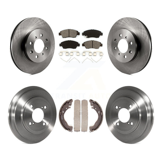 [Avant + Arrière] Kit de Disque et plaquette (semi-métallique) de frein pour 2013 Honda Fit DX K8S-103445