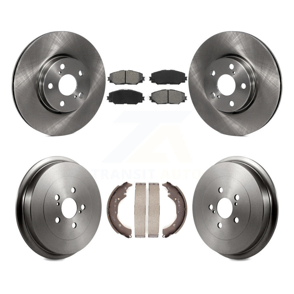 [Avant + Arrière] Kit de Disque et plaquette (semi-métallique) de frein pour Toyota Corolla K8S-103446
