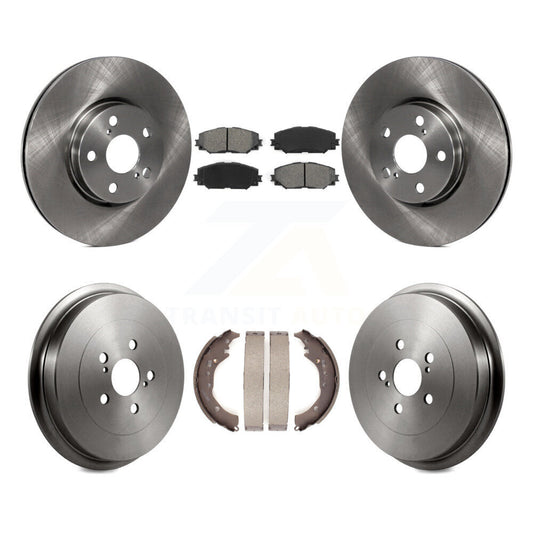 [Avant + Arrière] Kit de Disque et plaquette (semi-métallique) de frein pour Toyota Corolla K8S-103446
