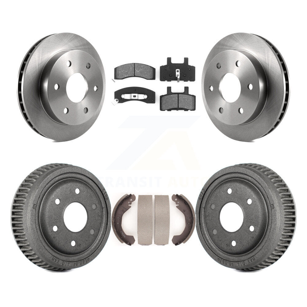 [Avant + Arrière] Kit de Disque et plaquette (semi-métallique) de frein pour 1995-1997 GMC Yukon 2 doors avec 4WD DIESEL engine avec 10" Diameter K8S-103449