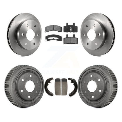 [Avant + Arrière] Kit de Disque et plaquette (semi-métallique) de frein pour 1995-1997 GMC Yukon 2 doors avec 4WD DIESEL engine avec 11" Diameter K8S-103450