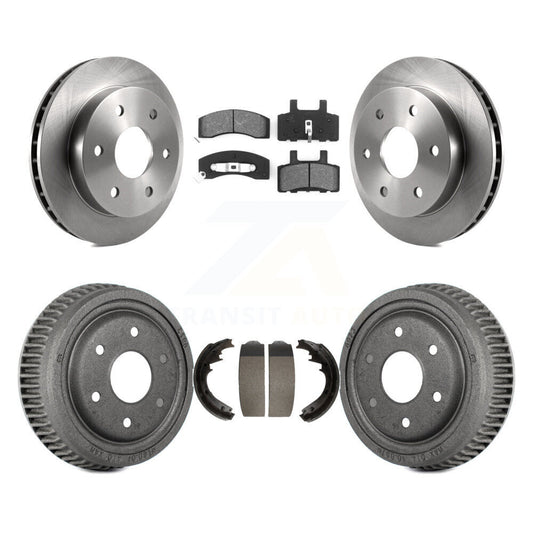 [Avant + Arrière] Kit de Disque et plaquette (semi-métallique) de frein pour 1995-1997 GMC Yukon 2 doors avec 4WD DIESEL engine avec 11" Diameter K8S-103450
