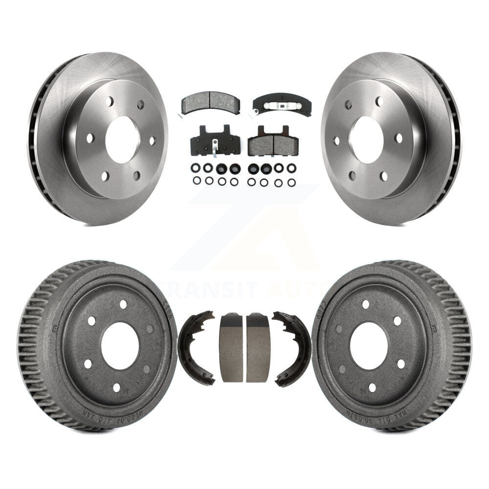 [Avant + Arrière] Kit de Disque et plaquette (semi-métallique) de frein pour 1995-1997 GMC Yukon 2 doors avec 4WD GAS engine avec 11" Diameter K8S-103451