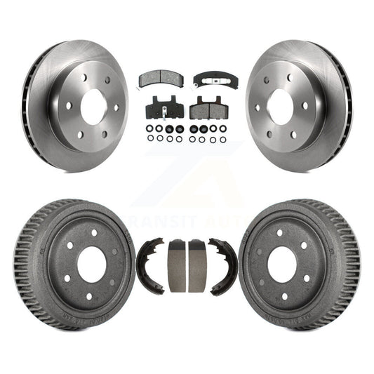 [Avant + Arrière] Kit de Disque et plaquette (semi-métallique) de frein pour 1995-1997 GMC Yukon 2 doors avec 4WD GAS engine avec 11" Diameter K8S-103451