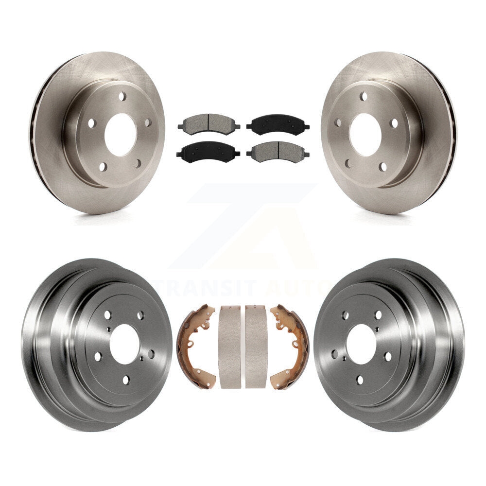 [Avant + Arrière] Kit de Disque et plaquette (semi-métallique) de frein pour Dakota Dodge Mitsubishi Raider Ram K8S-103453