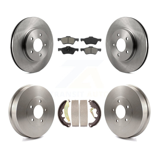 [Avant + Arrière] Kit de Disque et plaquette (semi-métallique) de frein pour Ford Escape Mercury Mariner K8S-103456