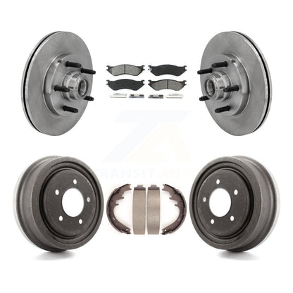[Avant + Arrière] Kit de Disque et plaquette (semi-métallique) de frein pour 1999-2001 Ford F-150 RWD avec 5 Lug Wheels K8S-103459