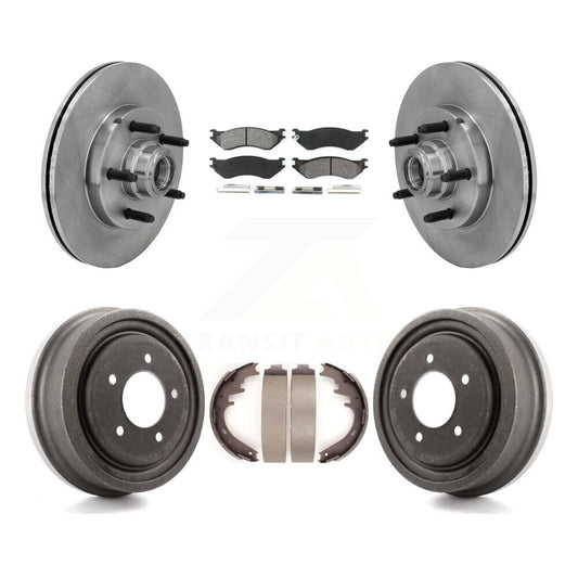 [Avant + Arrière] Kit de Disque et plaquette (semi-métallique) de frein pour 1999-2001 Ford F-150 RWD avec 5 Lug Wheels K8S-103459