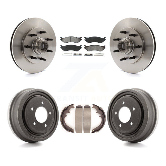 [Avant + Arrière] Kit de Disque et plaquette (semi-métallique) de frein pour 1999 Ford F-150 RWD avec 7 Lug Wheels K8S-103460
