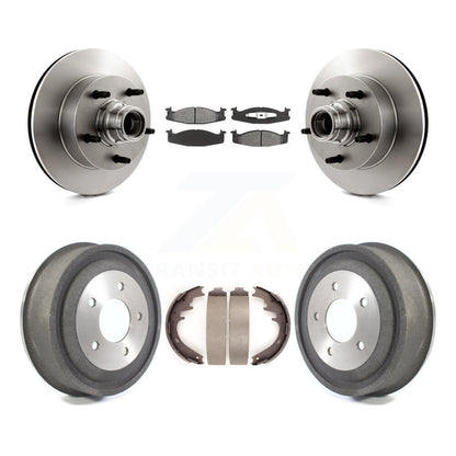 [Avant + Arrière] Kit de Disque et plaquette (semi-métallique) de frein pour Ford E-150 Econoline Club Wagon K8S-103463