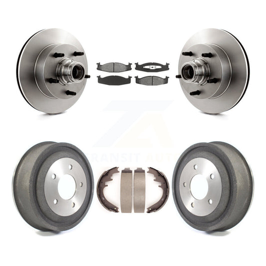 [Avant + Arrière] Kit de Disque et plaquette (semi-métallique) de frein pour Ford E-150 Econoline Club Wagon K8S-103463