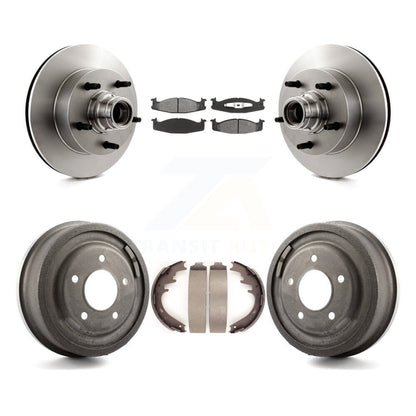 [Avant + Arrière] Kit de Disque et plaquette (semi-métallique) de frein pour 1997-1999 Ford E-150 Econoline Club Wagon K8S-103464