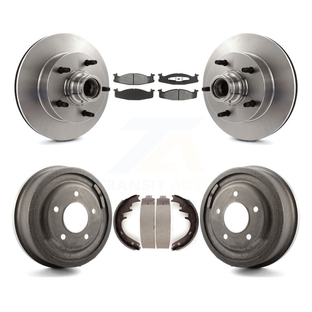 [Avant + Arrière] Kit de Disque et plaquette (semi-métallique) de frein pour Ford F-150 E-150 Econoline K8S-103465