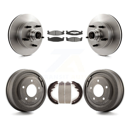 [Avant + Arrière] Kit de Disque et plaquette (semi-métallique) de frein pour Ford E-150 Econoline Club Wagon K8S-103466