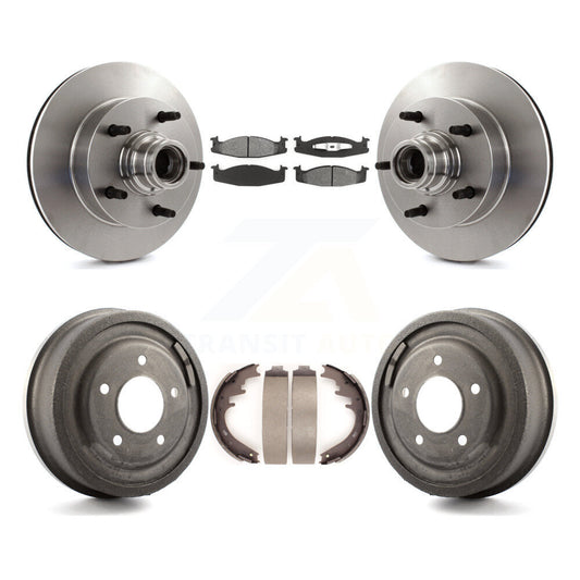 [Avant + Arrière] Kit de Disque et plaquette (semi-métallique) de frein pour 1997-1999 Ford E-150 Econoline 2-Wheel ABS K8S-103467
