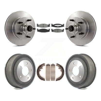 [Avant + Arrière] Kit de Disque et plaquette (semi-métallique) de frein pour 2000-2001 Ford E-150 Econoline 2-Wheel ABS K8S-103468
