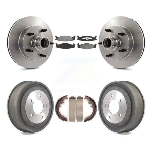 [Avant + Arrière] Kit de Disque et plaquette (semi-métallique) de frein pour 2000-2001 Ford E-150 Econoline 2-Wheel ABS K8S-103468