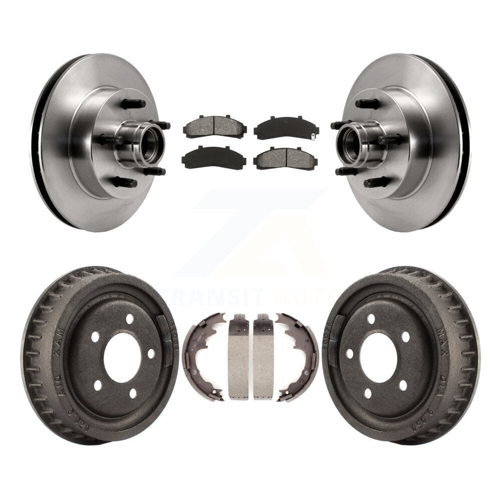 [Avant + Arrière] Kit de Disque et plaquette (semi-métallique) de frein pour Ford Ranger Mazda B2500 B3000 B4000 avec 9" Diameter K8S-103469