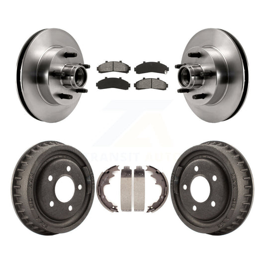 [Avant + Arrière] Kit de Disque et plaquette (semi-métallique) de frein pour Ford Ranger Mazda B2500 B3000 B4000 avec 9" Diameter K8S-103469