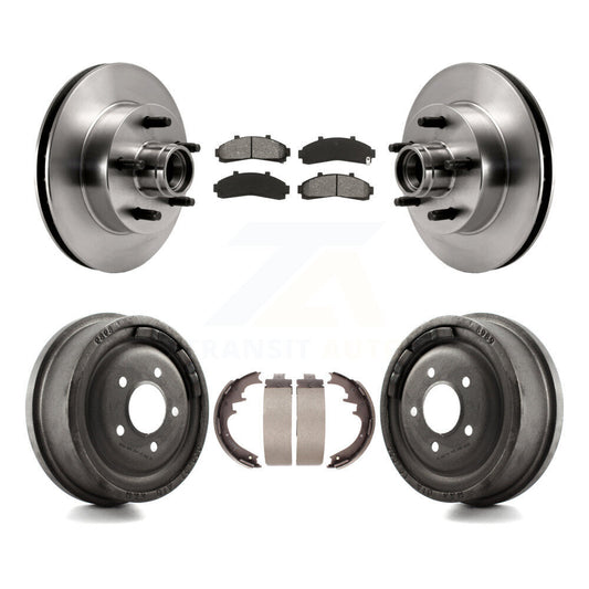 [Avant + Arrière] Kit de Disque et plaquette (semi-métallique) de frein pour Ford Ranger Mazda B2500 B3000 B4000 avec 10" Diameter K8S-103470