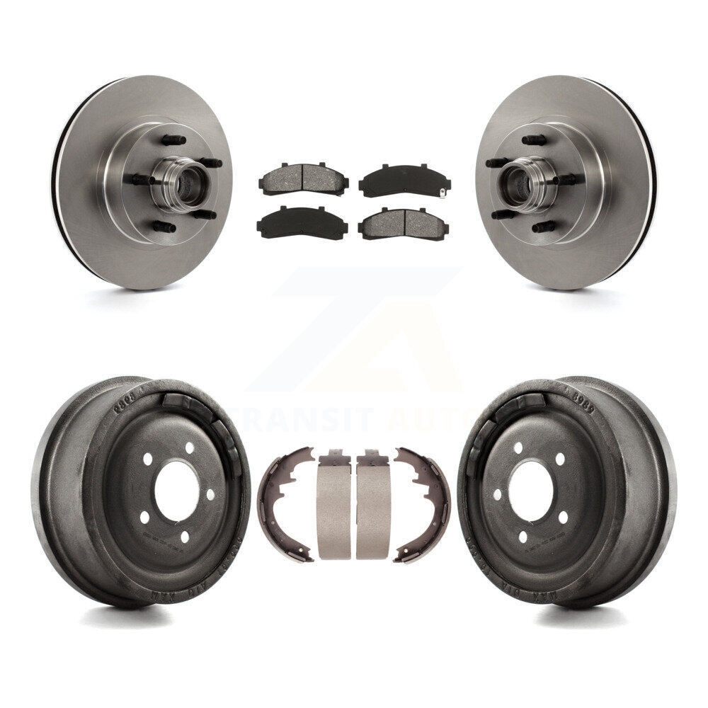 [Avant + Arrière] Kit de Disque et plaquette (semi-métallique) de frein pour Ford Ranger avec 10" Diameter K8S-103472