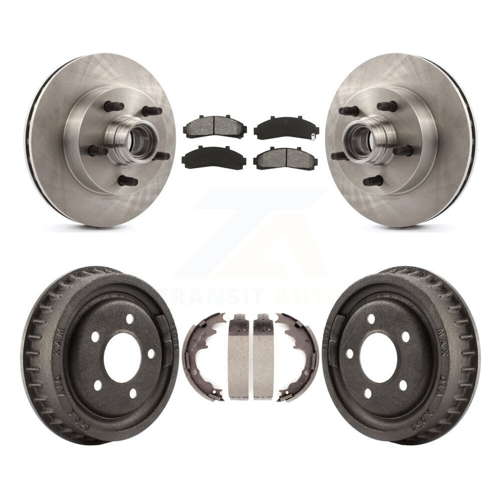 [Avant + Arrière] Kit de Disque et plaquette (semi-métallique) de frein pour 1998-1999 Mazda B4000 RWD avec 4-Wheel ABS avec 9" Diameter K8S-103473