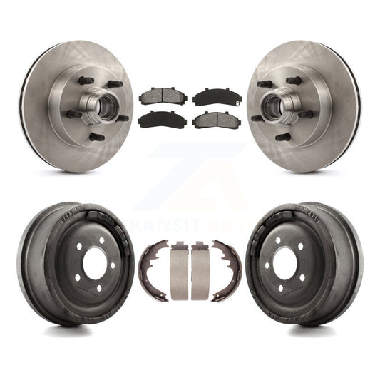 [Avant + Arrière] Kit de Disque et plaquette (semi-métallique) de frein pour 1998-1999 Mazda B4000 RWD avec 4-Wheel ABS avec 10" Diameter K8S-103474