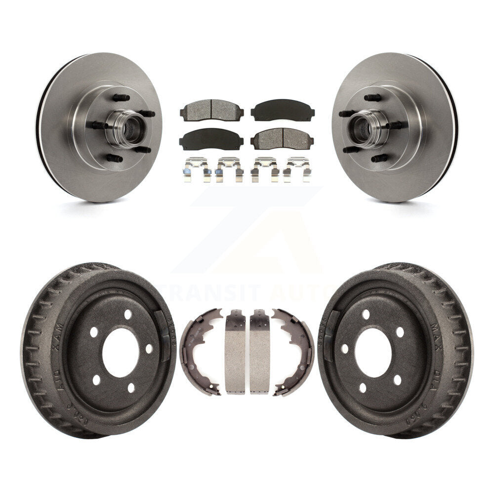 [Avant + Arrière] Kit de Disque et plaquette (semi-métallique) de frein pour 2006-2009 Ford Ranger RWD avec 9" Diameter K8S-103475