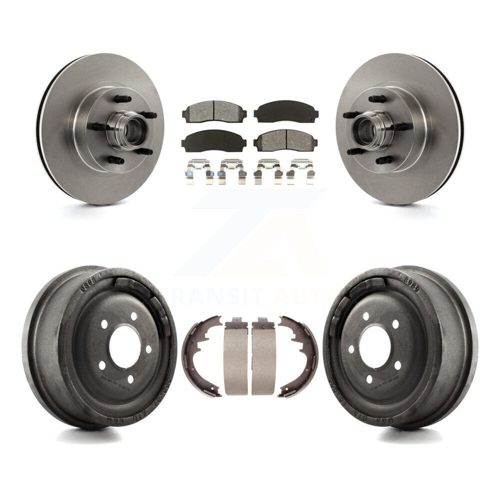 [Avant + Arrière] Kit de Disque et plaquette (semi-métallique) de frein pour 2006-2009 Ford Ranger RWD avec 10" Diameter K8S-103476