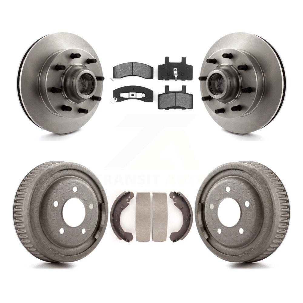 [Avant + Arrière] Kit de Disque et plaquette (semi-métallique) de frein pour 1995-1997 GMC Yukon RWD avec DIESEL engine avec 10" Diameter K8S-103483