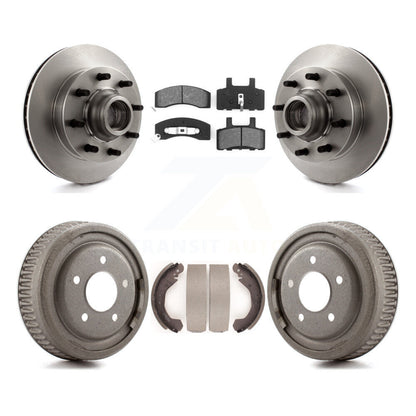 [Avant + Arrière] Kit de Disque et plaquette (semi-métallique) de frein pour 1995-1997 GMC Yukon RWD avec DIESEL engine avec 10" Diameter K8S-103483