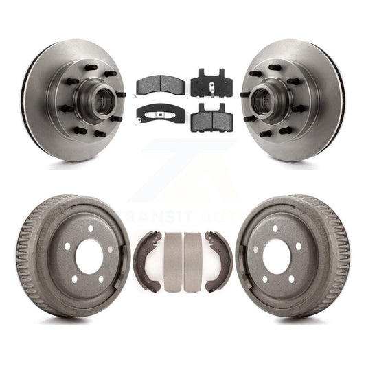 [Avant + Arrière] Kit de Disque et plaquette (semi-métallique) de frein pour 1995-1997 GMC Yukon RWD avec DIESEL engine avec 10" Diameter K8S-103483