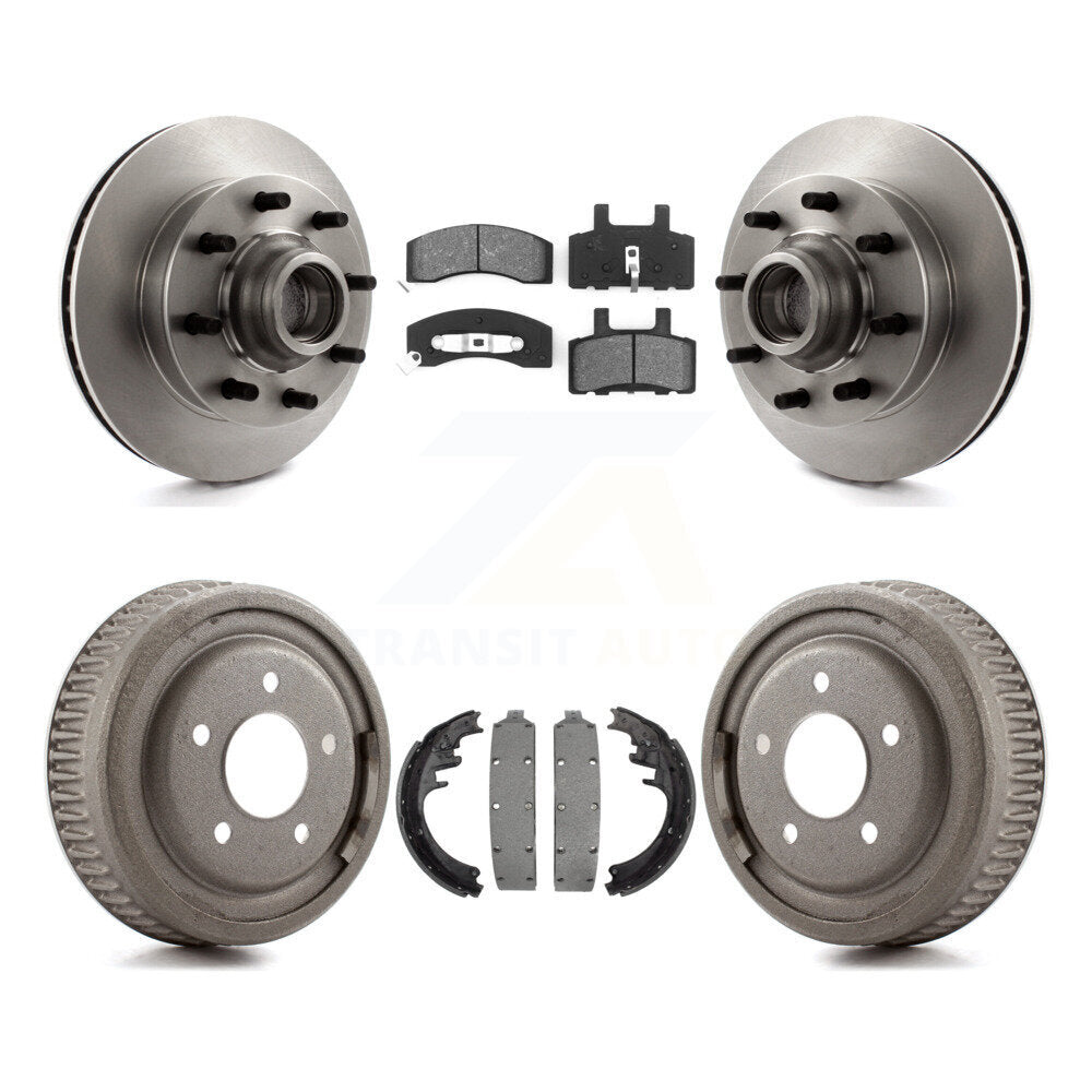 [Avant + Arrière] Kit de Disque et plaquette (semi-métallique) de frein pour 1998-1999 Chevrolet C1500 Suburban DIESEL engine avec 10" Diameter K8S-103485