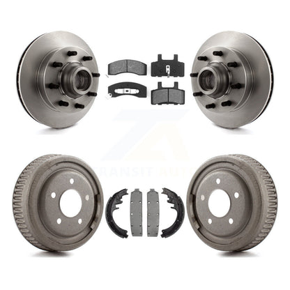 [Avant + Arrière] Kit de Disque et plaquette (semi-métallique) de frein pour 1998-1999 Chevrolet C1500 Suburban DIESEL engine avec 10" Diameter K8S-103485