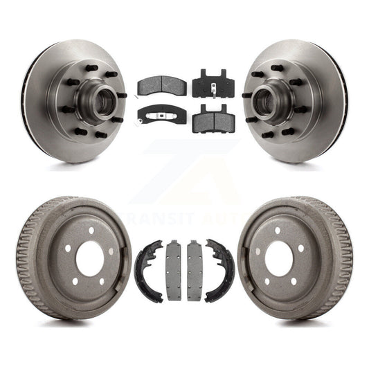 [Avant + Arrière] Kit de Disque et plaquette (semi-métallique) de frein pour 1998-1999 Chevrolet C1500 Suburban DIESEL engine avec 10" Diameter K8S-103485