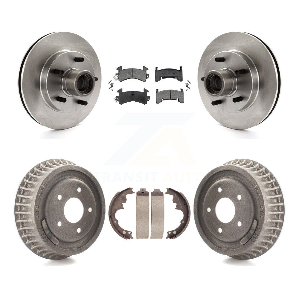 [Avant + Arrière] Kit de Disque et plaquette (semi-métallique) de frein pour Chevrolet S10 GMC Sonoma Blazer Jimmy Isuzu Hombre K8S-103487