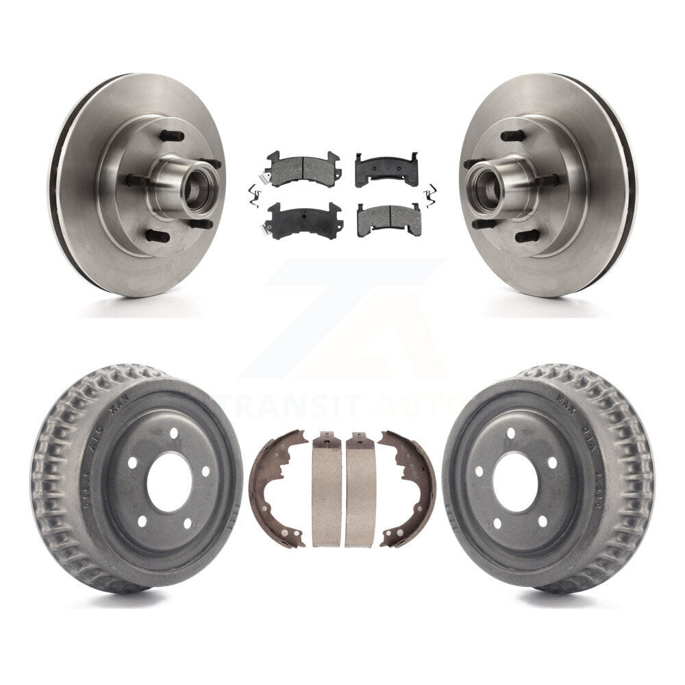 [Avant + Arrière] Kit de Disque et plaquette (semi-métallique) de frein pour Chevrolet S10 Camaro Pontiac Monte Carlo GMC Firebird Blazer El Camino Buick Regal S15 Oldsmobile Cutlass Supreme Jimmy K8S-103488