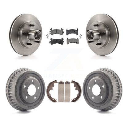 [Avant + Arrière] Kit de Disque et plaquette (semi-métallique) de frein pour Chevrolet S10 Camaro Pontiac Monte Carlo GMC Firebird Blazer El Camino Buick Regal S15 Oldsmobile Cutlass Supreme Jimmy K8S-103488