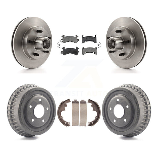 [Avant + Arrière] Kit de Disque et plaquette (semi-métallique) de frein pour Chevrolet S10 Camaro Pontiac Monte Carlo GMC Firebird Blazer El Camino Buick Regal S15 Oldsmobile Cutlass Supreme Jimmy K8S-103488