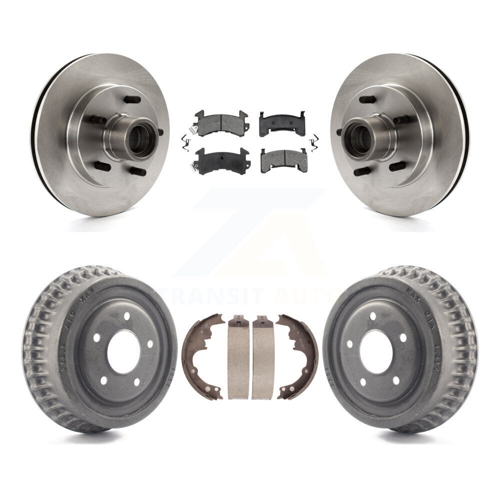 [Avant + Arrière] Kit de Disque et plaquette (semi-métallique) de frein pour 1991 GMC Sonoma Chevrolet S10 Blazer S15 Jimmy avec ABS Tone Ring RWD K8S-103490