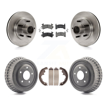 [Avant + Arrière] Kit de Disque et plaquette (semi-métallique) de frein pour 1991 GMC Sonoma Chevrolet S10 Blazer S15 Jimmy avec ABS Tone Ring RWD K8S-103490