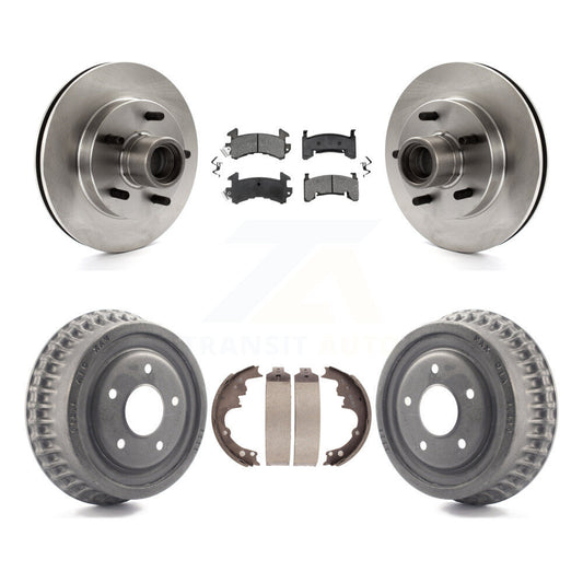 [Avant + Arrière] Kit de Disque et plaquette (semi-métallique) de frein pour 1991 GMC Sonoma Chevrolet S10 Blazer S15 Jimmy avec ABS Tone Ring RWD K8S-103490